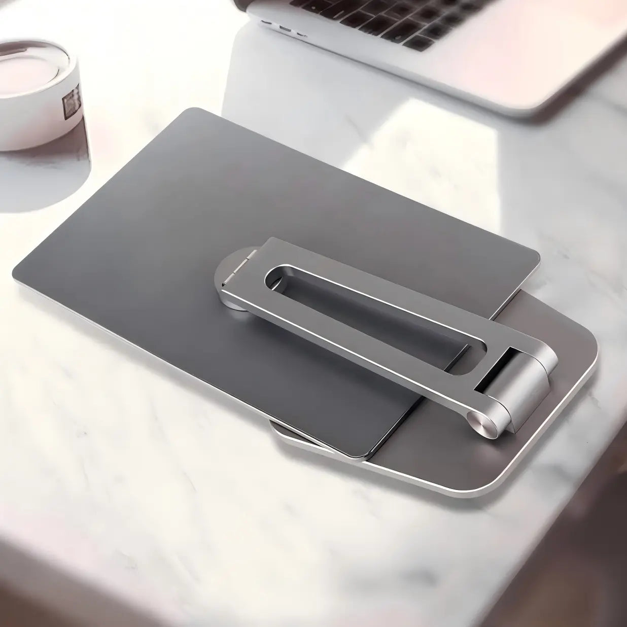 Foldable Rotating Magnetic Tablet Stand for Desk