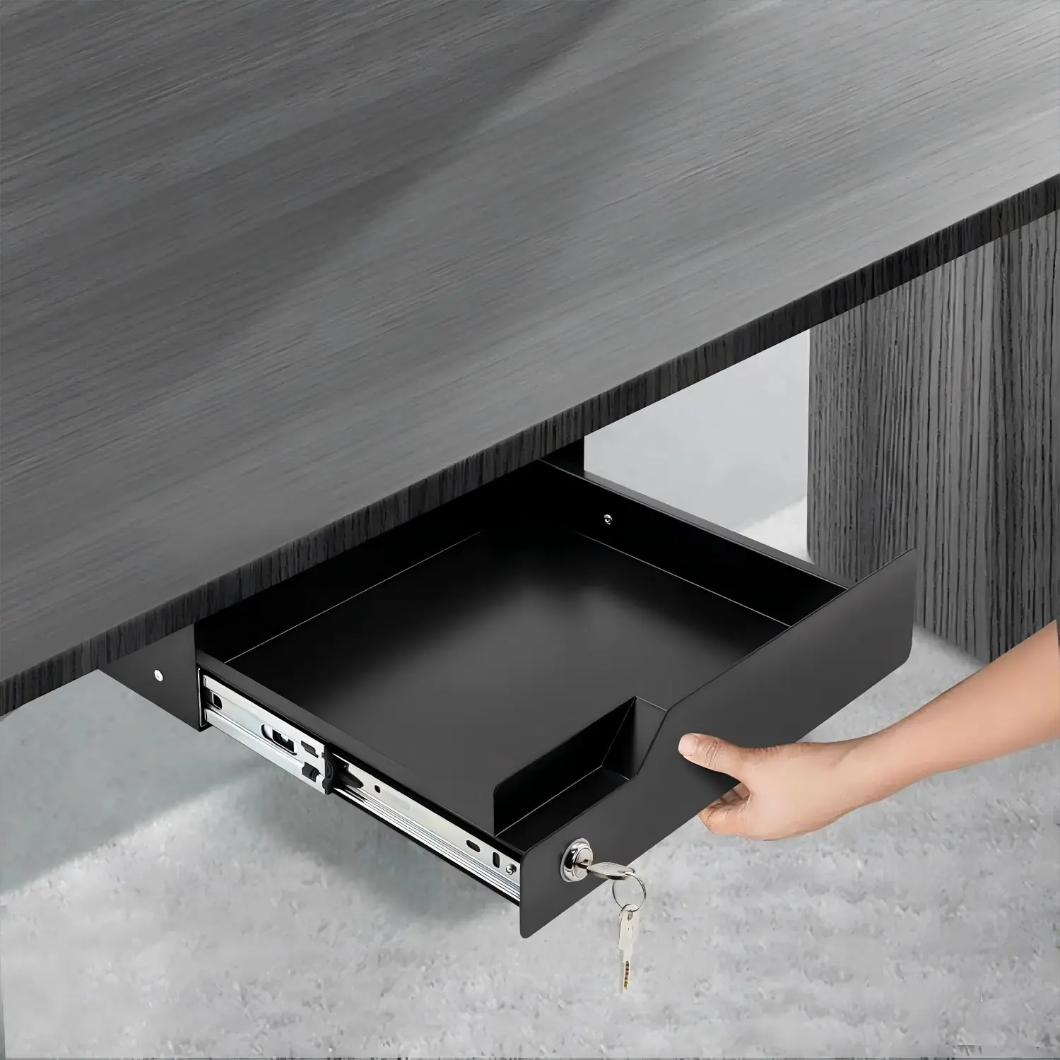 Heavy-duty Sliding Under Desk Storage Drawer