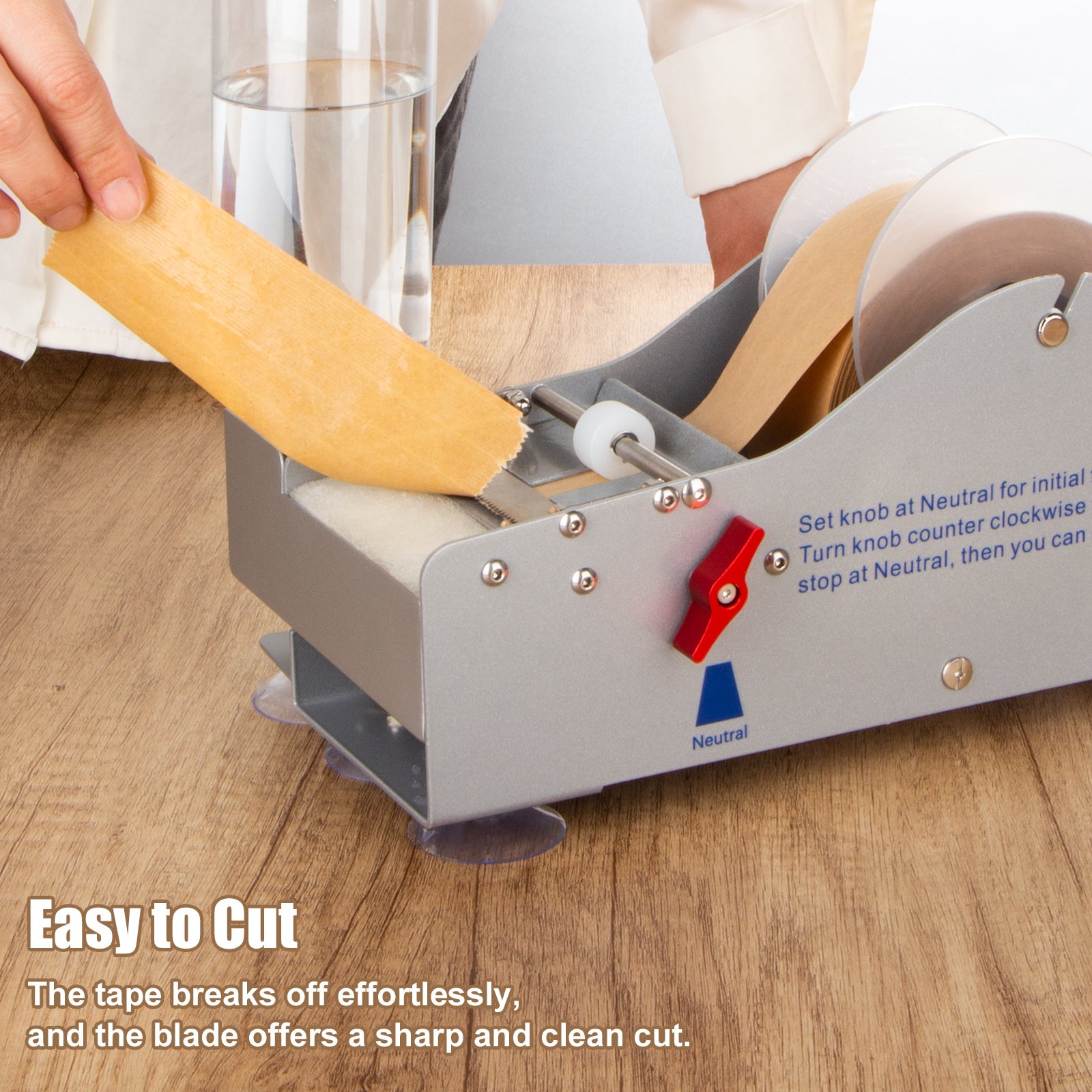 Metal Water Activated Tape Dispenser